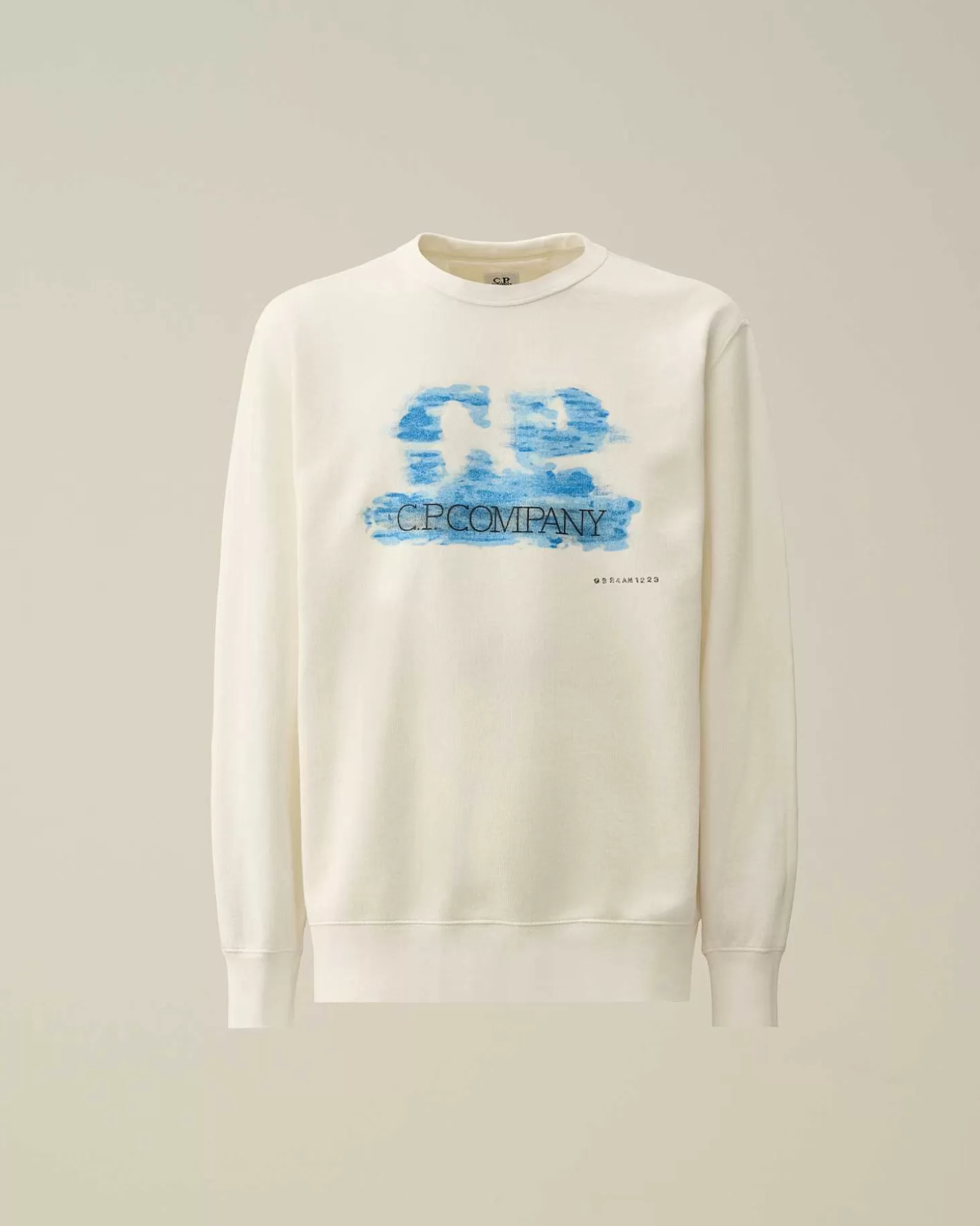 Homme C.P. Company Sweat-Shirts^30/1 Fleece Artisanal Logo Sweatshirt