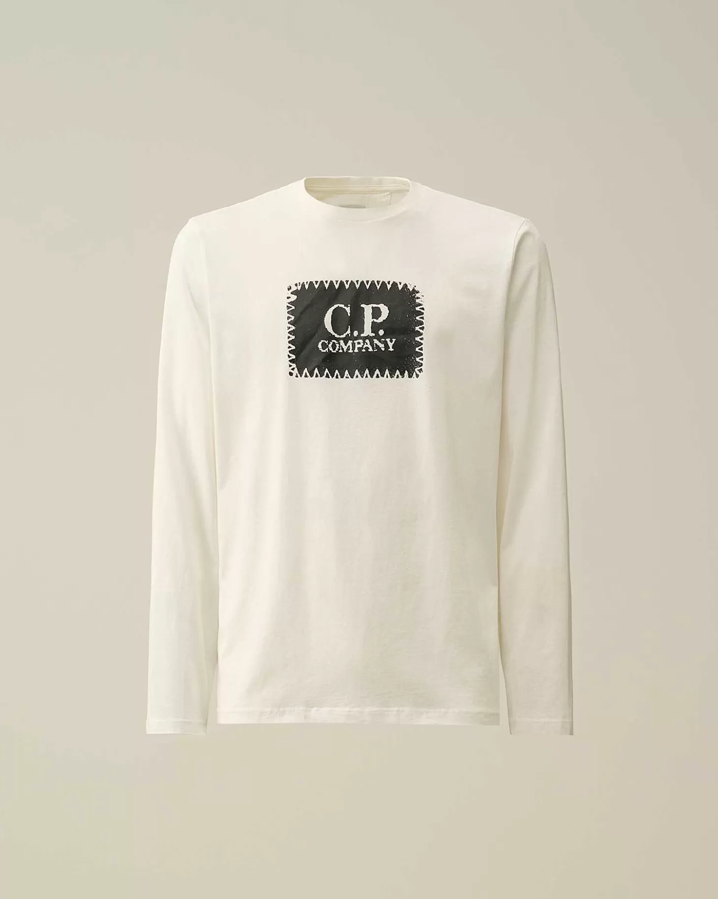 Homme C.P. Company T-Shirts Et Polos^30/1 Jersey Long Sleeved Logo T-Shirt