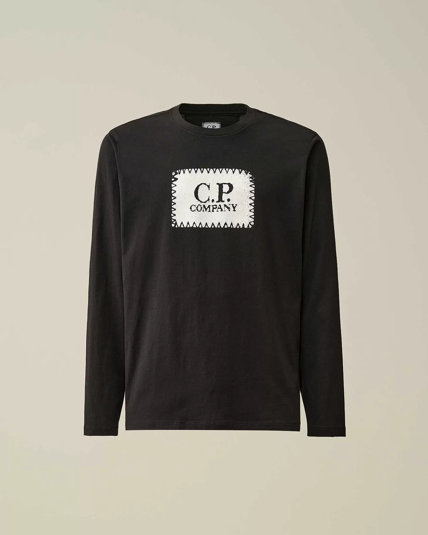 Homme C.P. Company T-Shirts Et Polos^30/1 Jersey Long Sleeved Logo T-Shirt