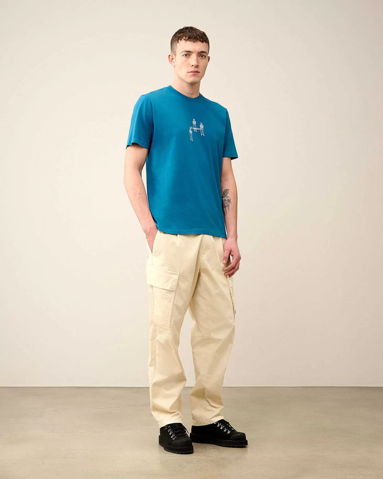 Homme C.P. Company T-Shirts Et Polos^30/1 Jersey Relaxed Graphic T-Shirt