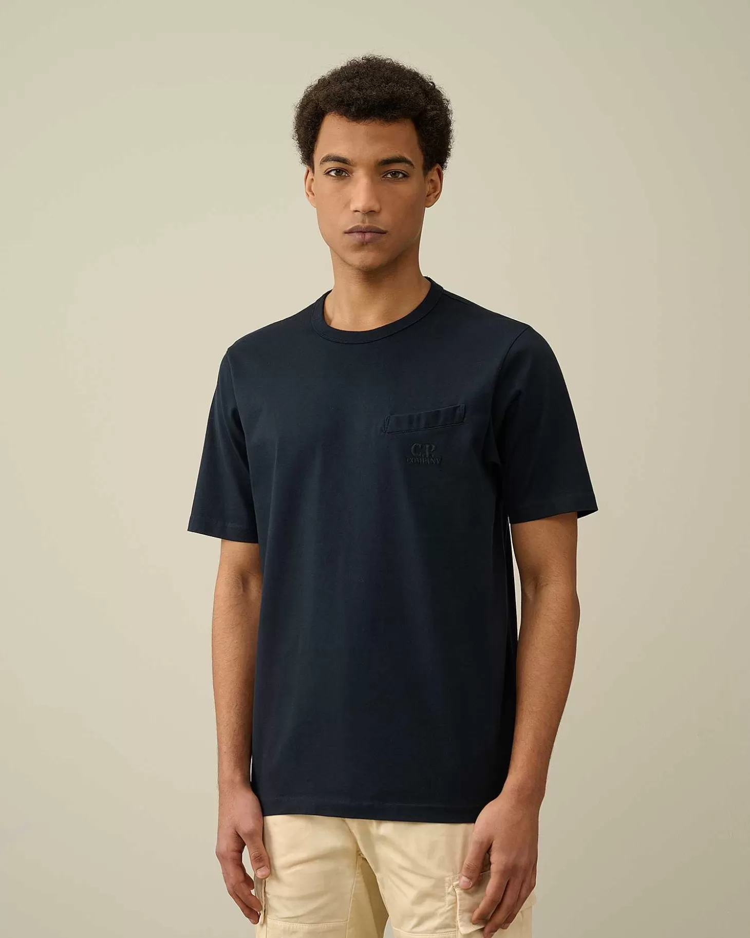 Homme C.P. Company T-Shirts Et Polos^30/2 Mercerized Jersey Twisted Pocket T-Shirt