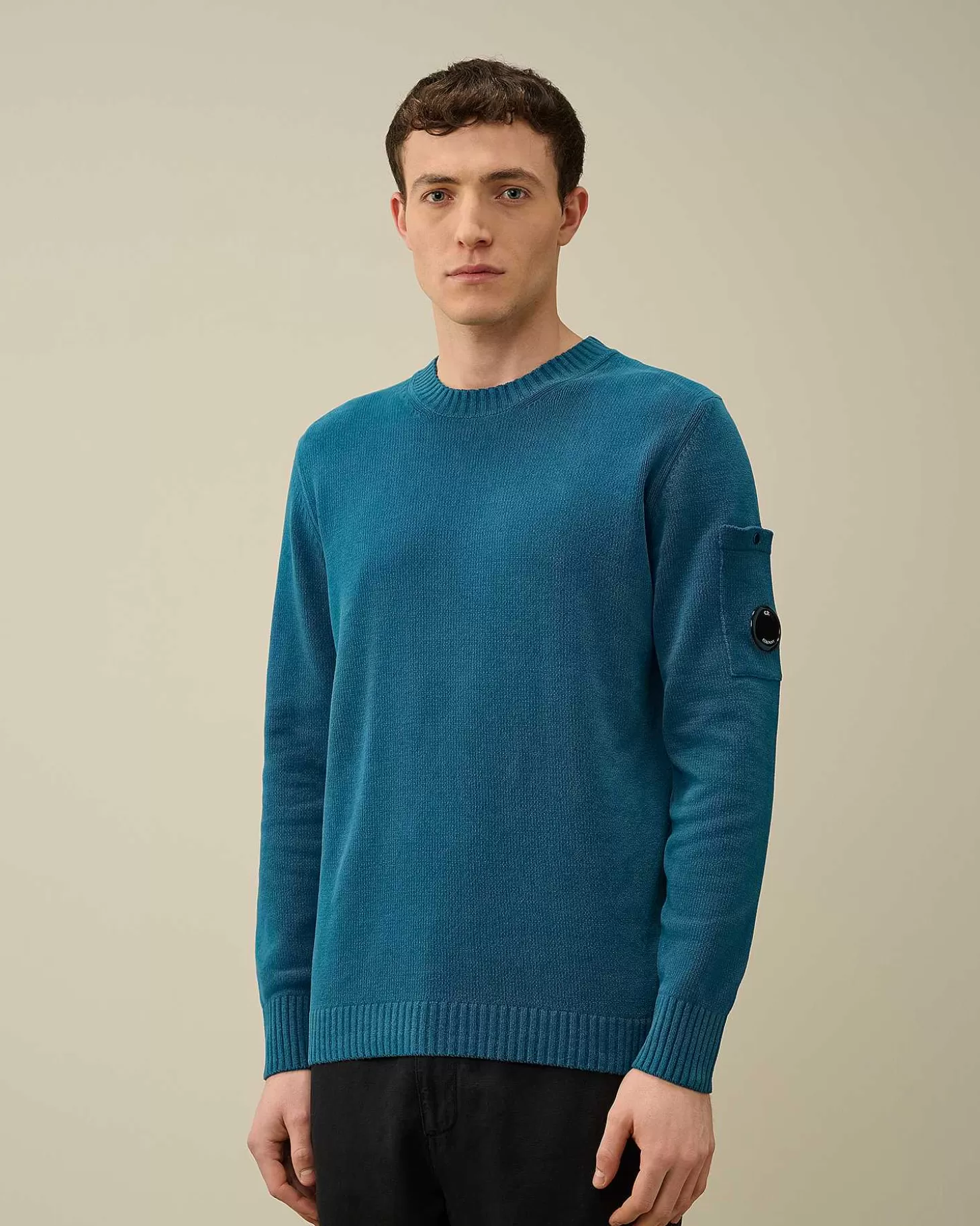 Homme C.P. Company Pulls^Chenille Cotton Knit