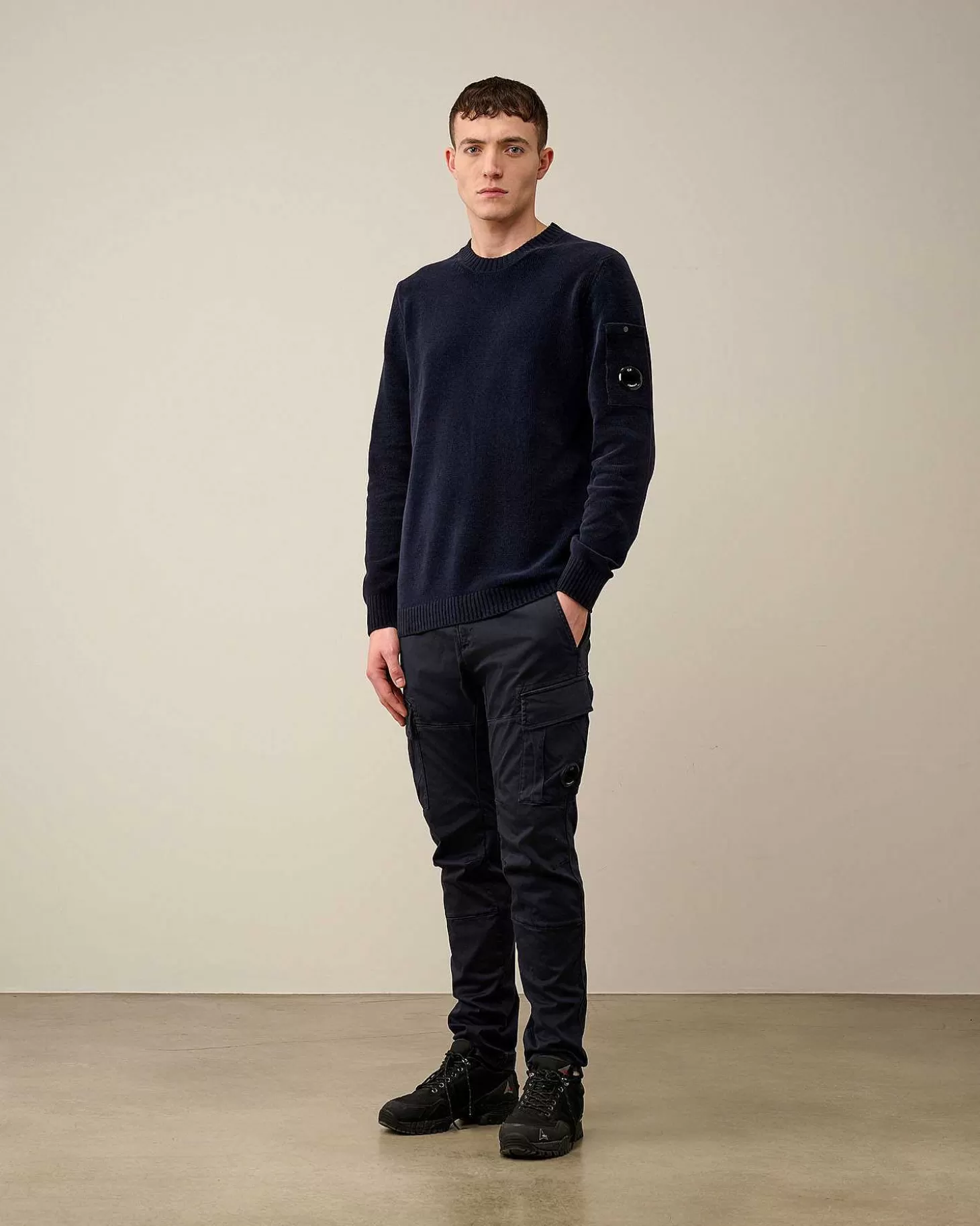 Homme C.P. Company Pulls^Chenille Cotton Knit