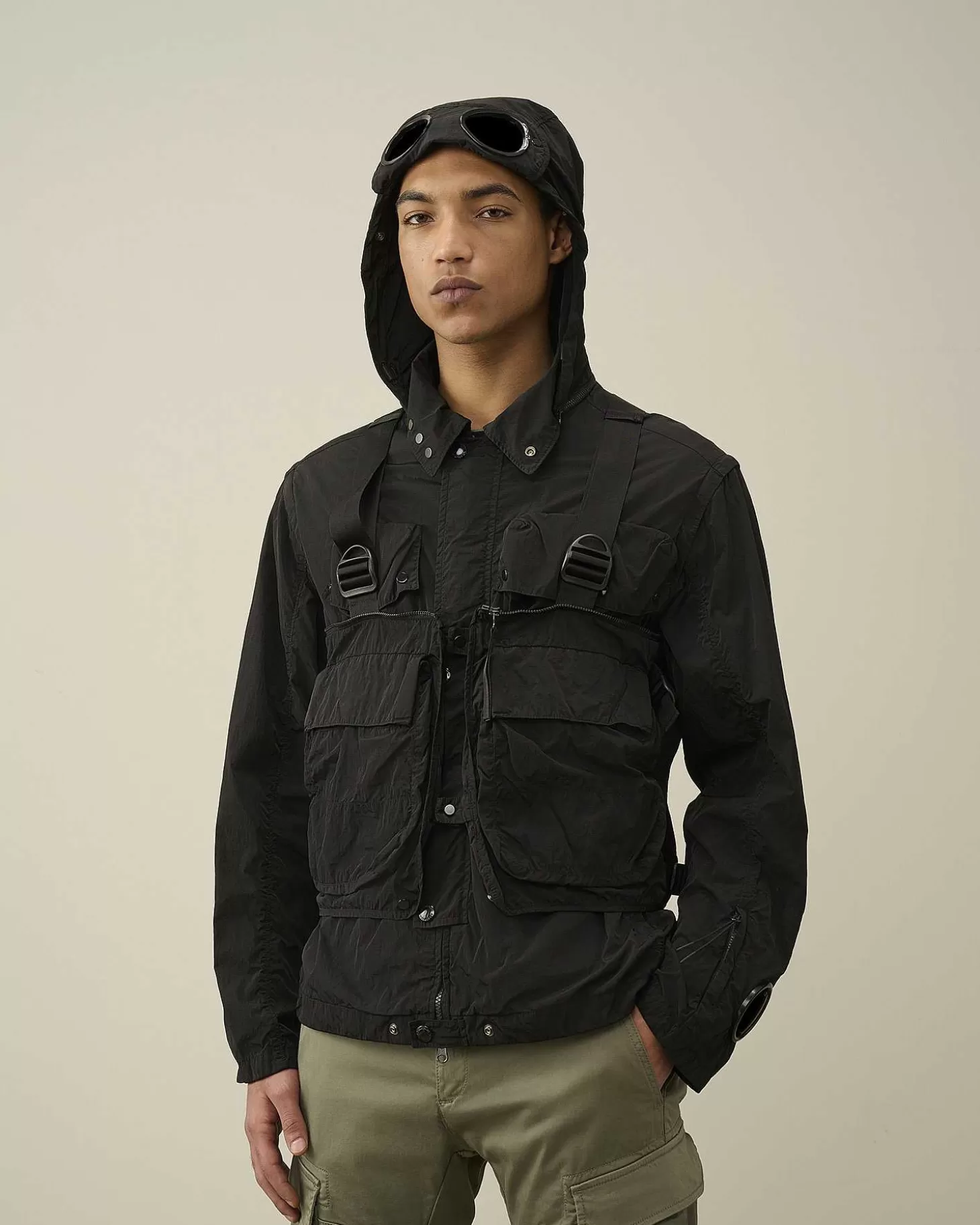 Homme C.P. Company Vestes Et Manteaux^Chrome-R Goggle Utility Jacket