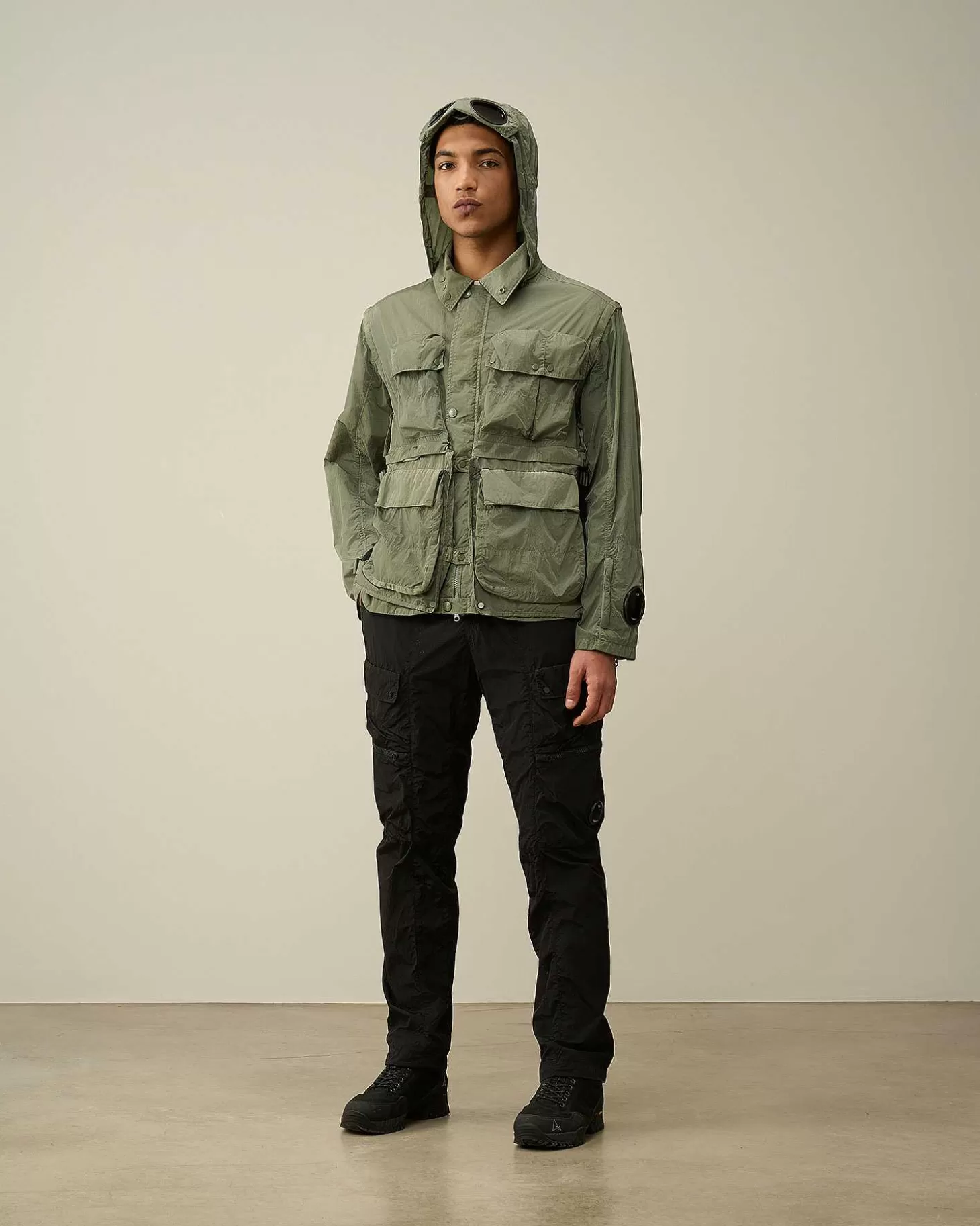 Homme C.P. Company Vestes Et Manteaux^Chrome-R Goggle Utility Jacket