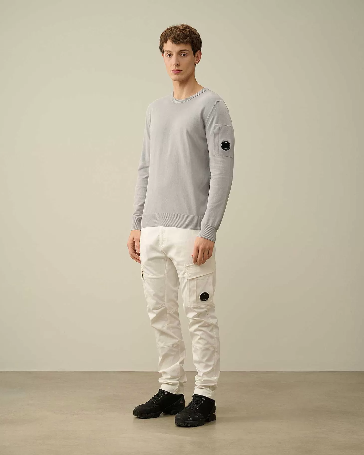 Homme C.P. Company Pulls^Cotton Crepe Jumper