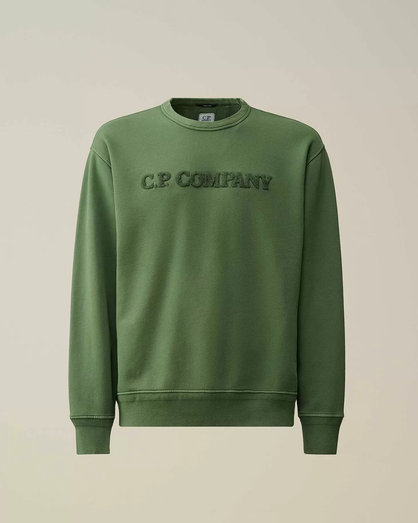 Homme C.P. Company Sweat-Shirts^Cotton Diagonal Fleece Logo Sweatshirt