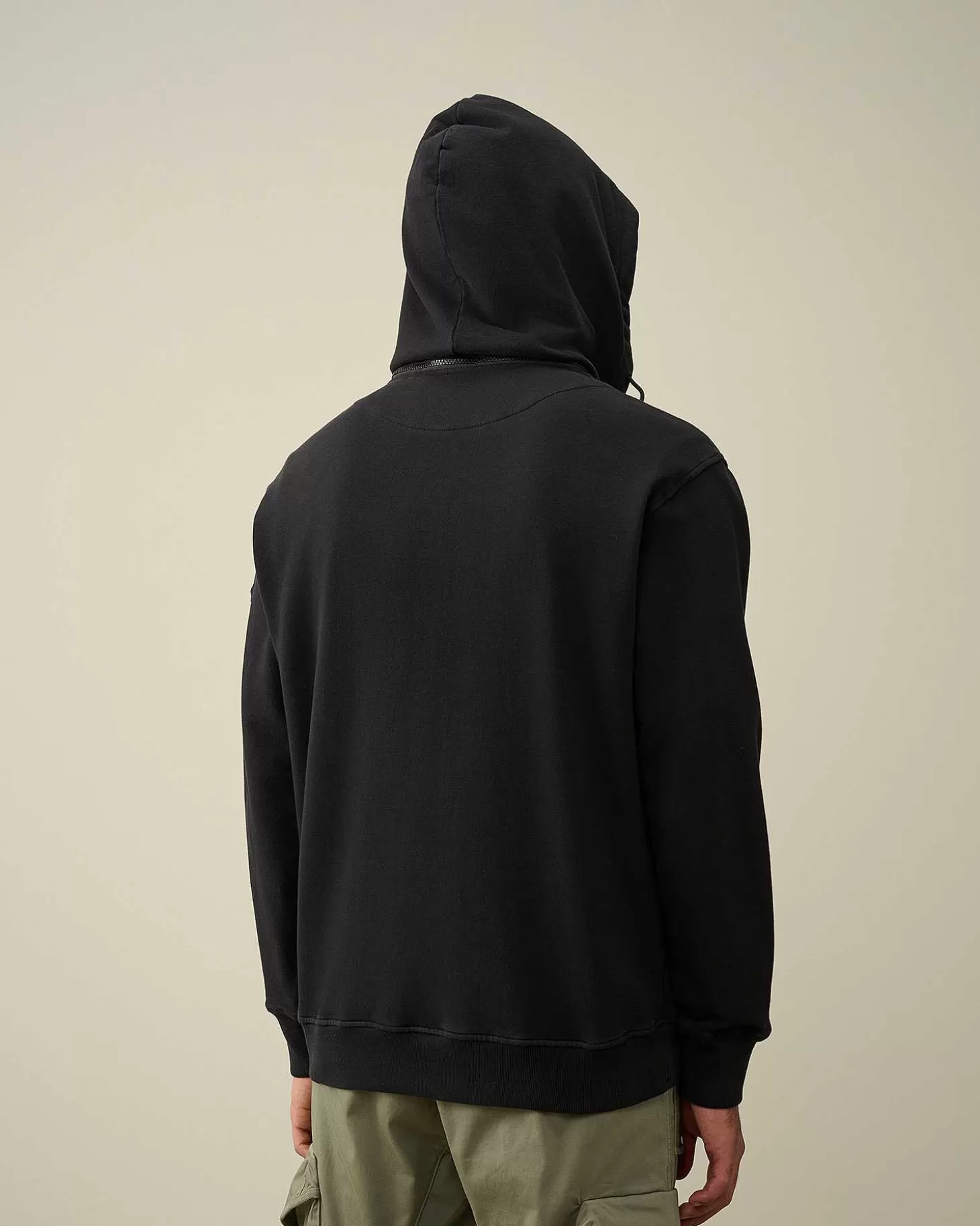 Homme C.P. Company Sweat-Shirts^Cotton Fleece Hooded Sweatshirt