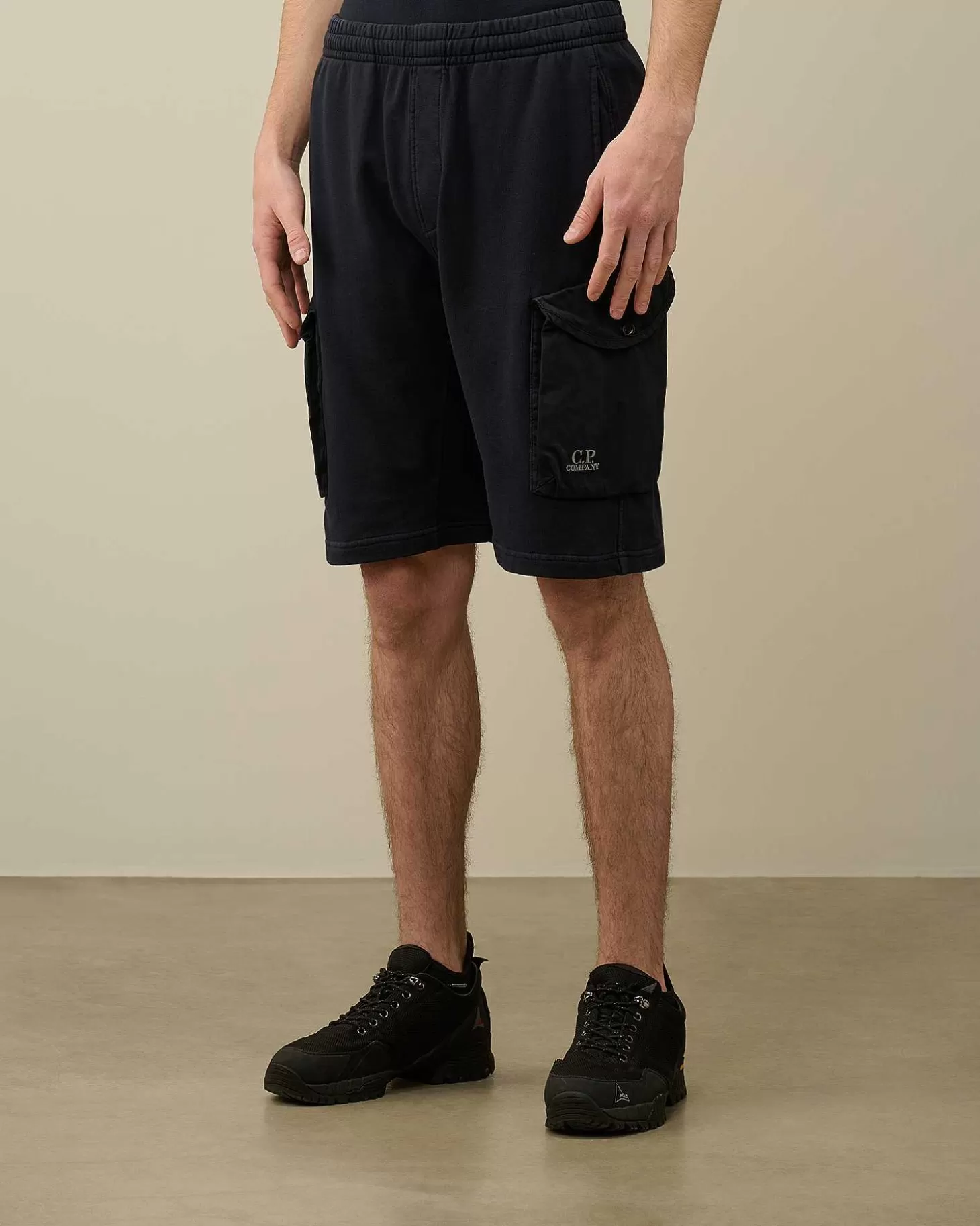 Homme C.P. Company Survêtements Et Shorts^Cotton Fleece Mixed Cargo Shorts