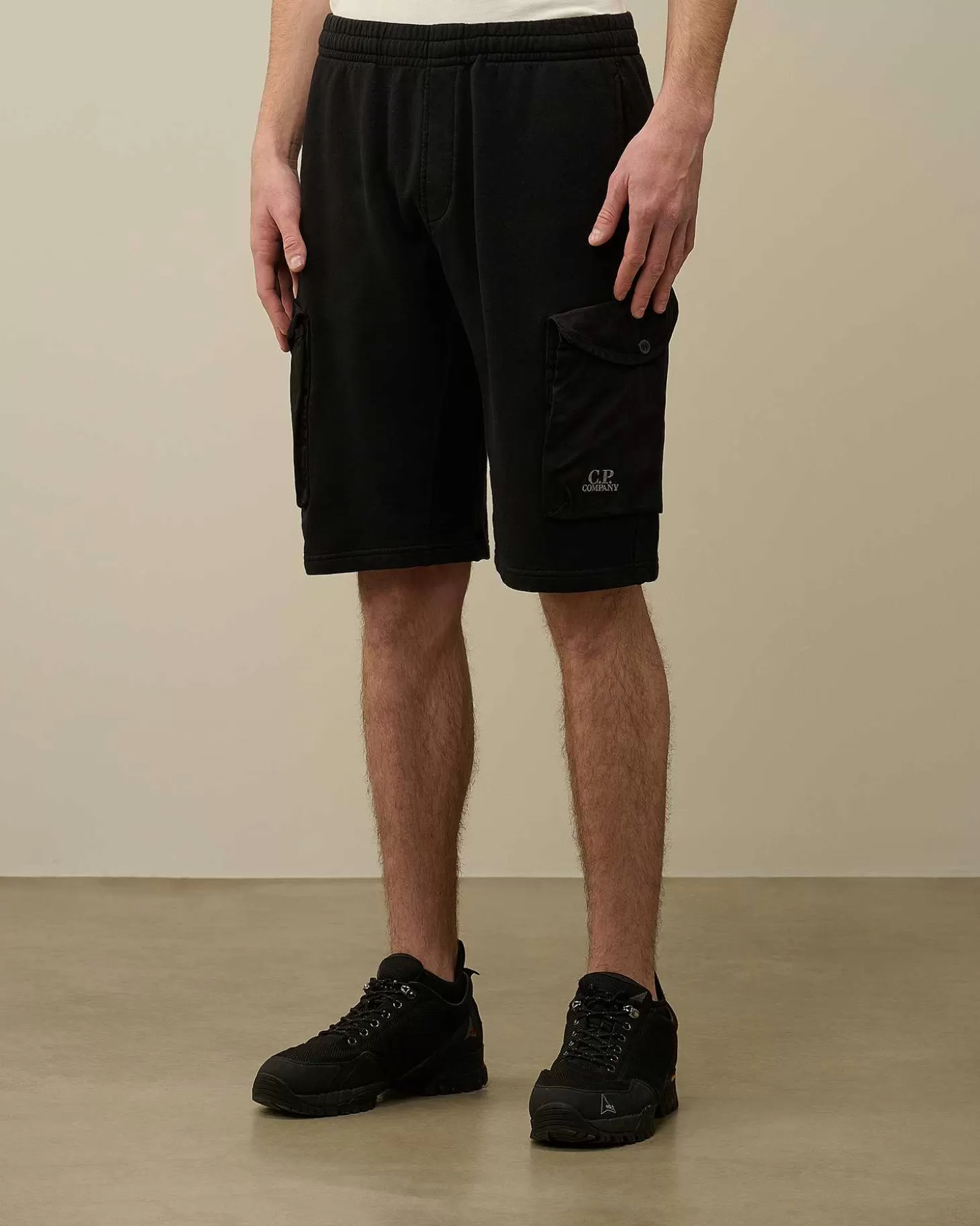 Homme C.P. Company Survêtements Et Shorts^Cotton Fleece Mixed Cargo Shorts