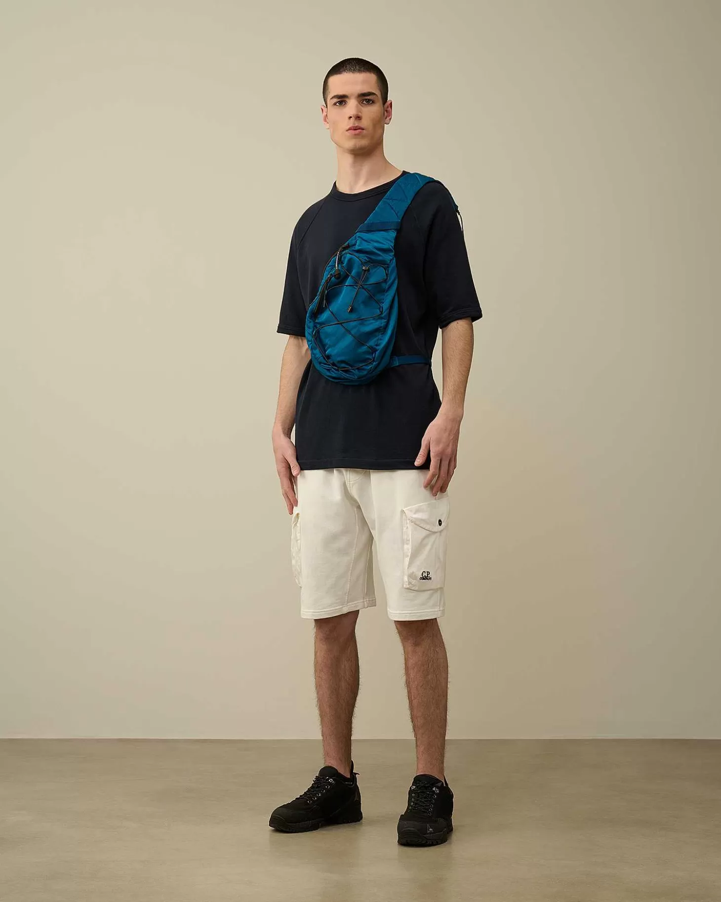 Homme C.P. Company Survêtements Et Shorts^Cotton Fleece Mixed Cargo Shorts