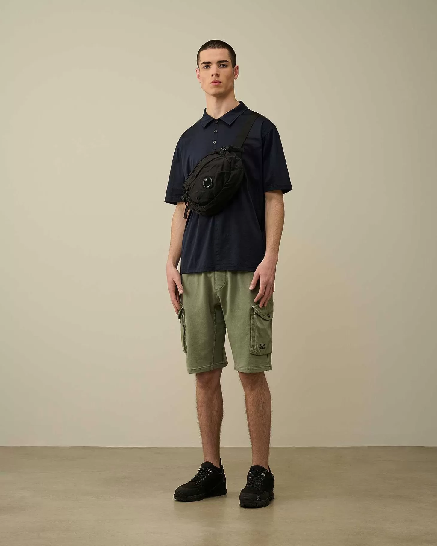 Homme C.P. Company Survêtements Et Shorts^Cotton Fleece Mixed Cargo Shorts