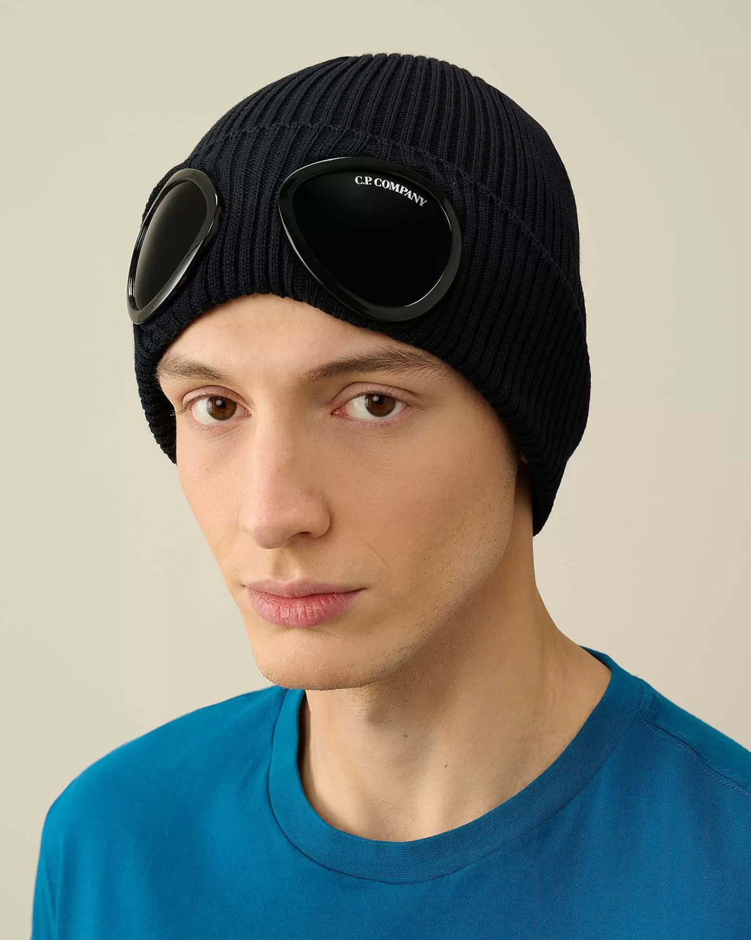 Homme C.P. Company Chapeaux^Cotton Goggle Beanie