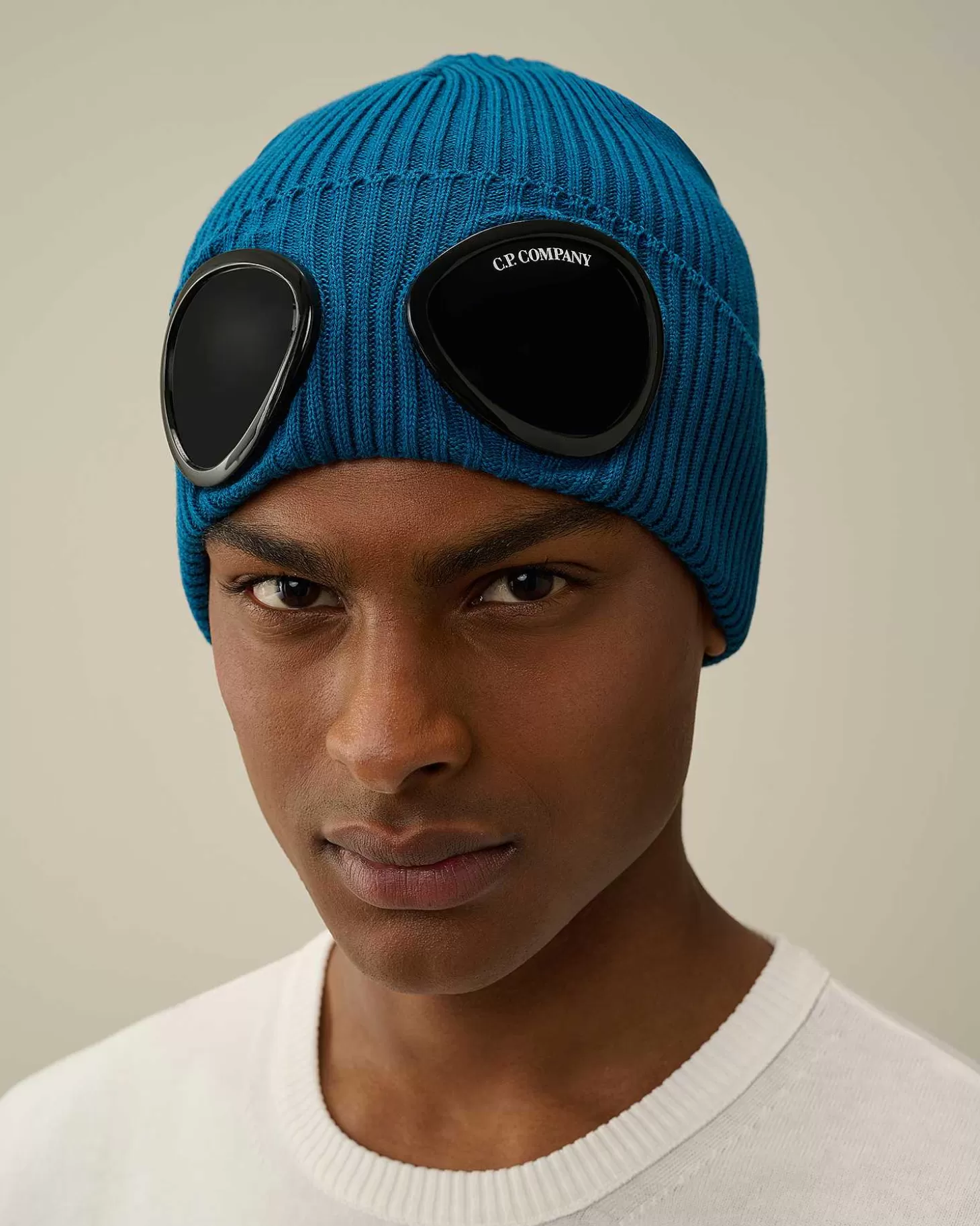 Homme C.P. Company Chapeaux^Cotton Goggle Beanie