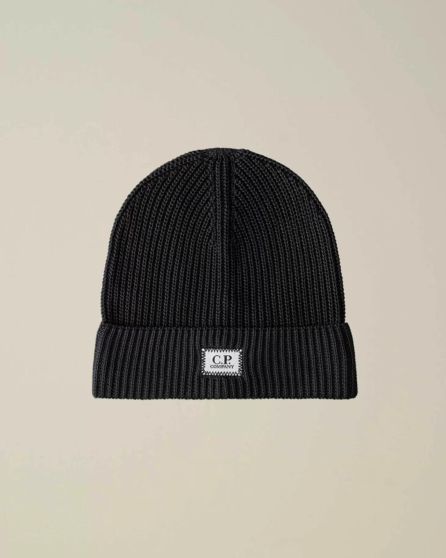 Homme C.P. Company Chapeaux^Cotton Logo Beanie