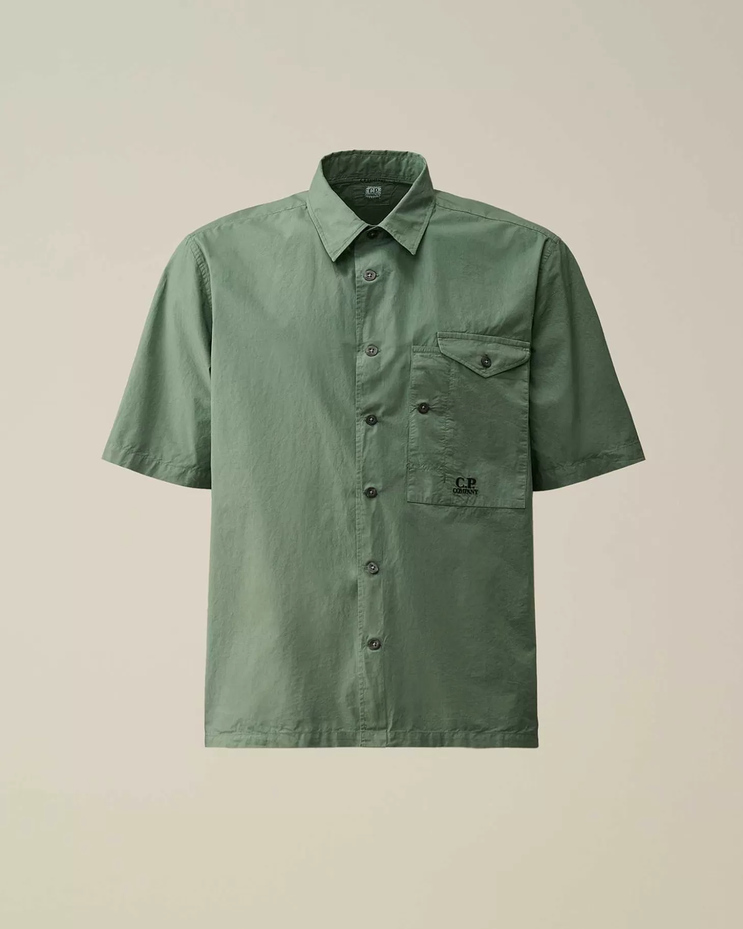 Homme C.P. Company Chemises^Cotton Popeline Short Sleeved Shirt