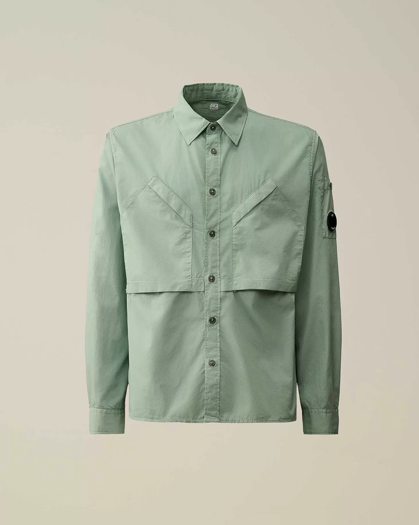 Homme C.P. Company Chemises^Cotton Rip-Stop Pocket Shirt