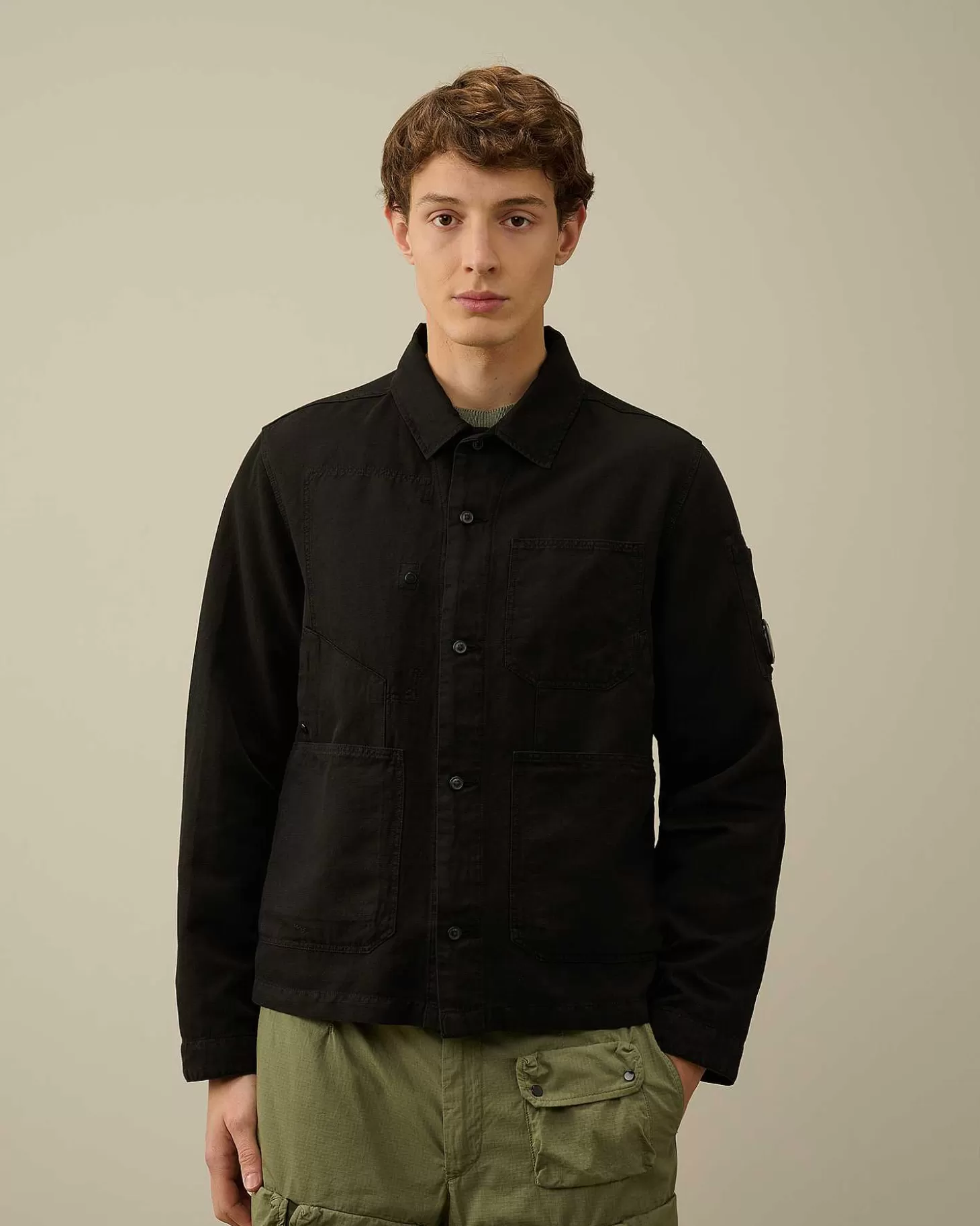 Homme C.P. Company Surchemises^Cotton/Linen Overshirt