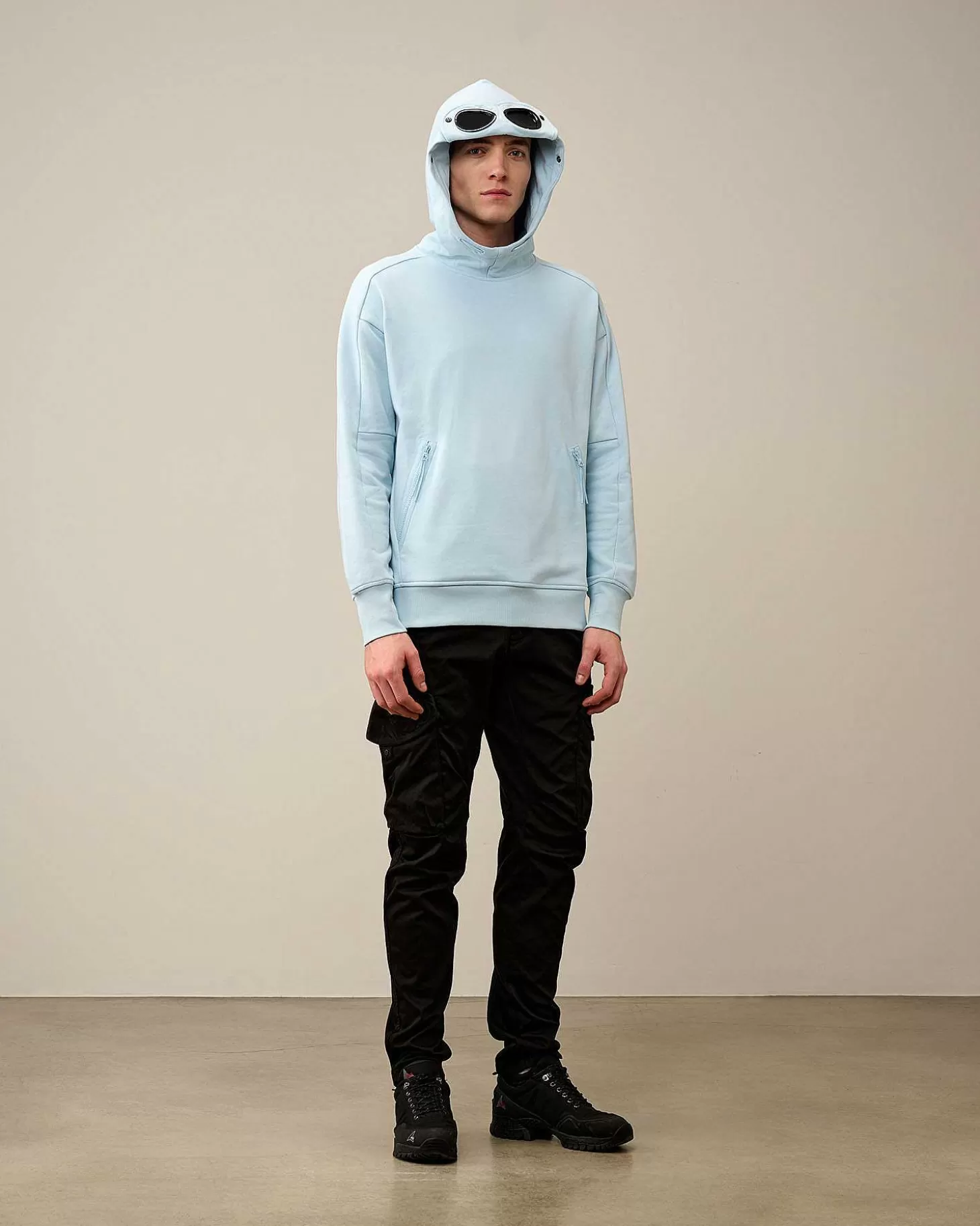 Homme C.P. Company Sweat-Shirts^Diagonal Raised Fleece Goggle Hoodie