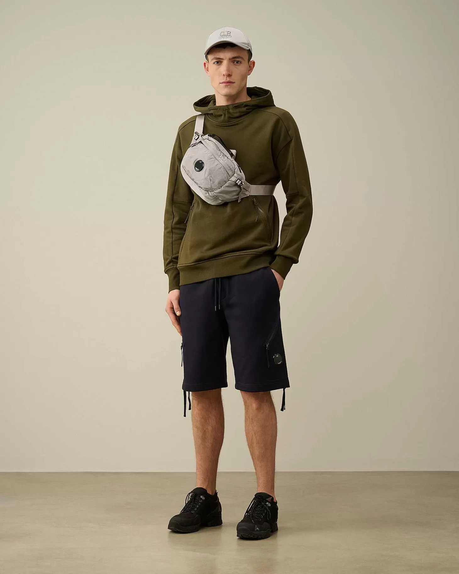 Homme C.P. Company Sweat-Shirts^Diagonal Raised Fleece Goggle Hoodie