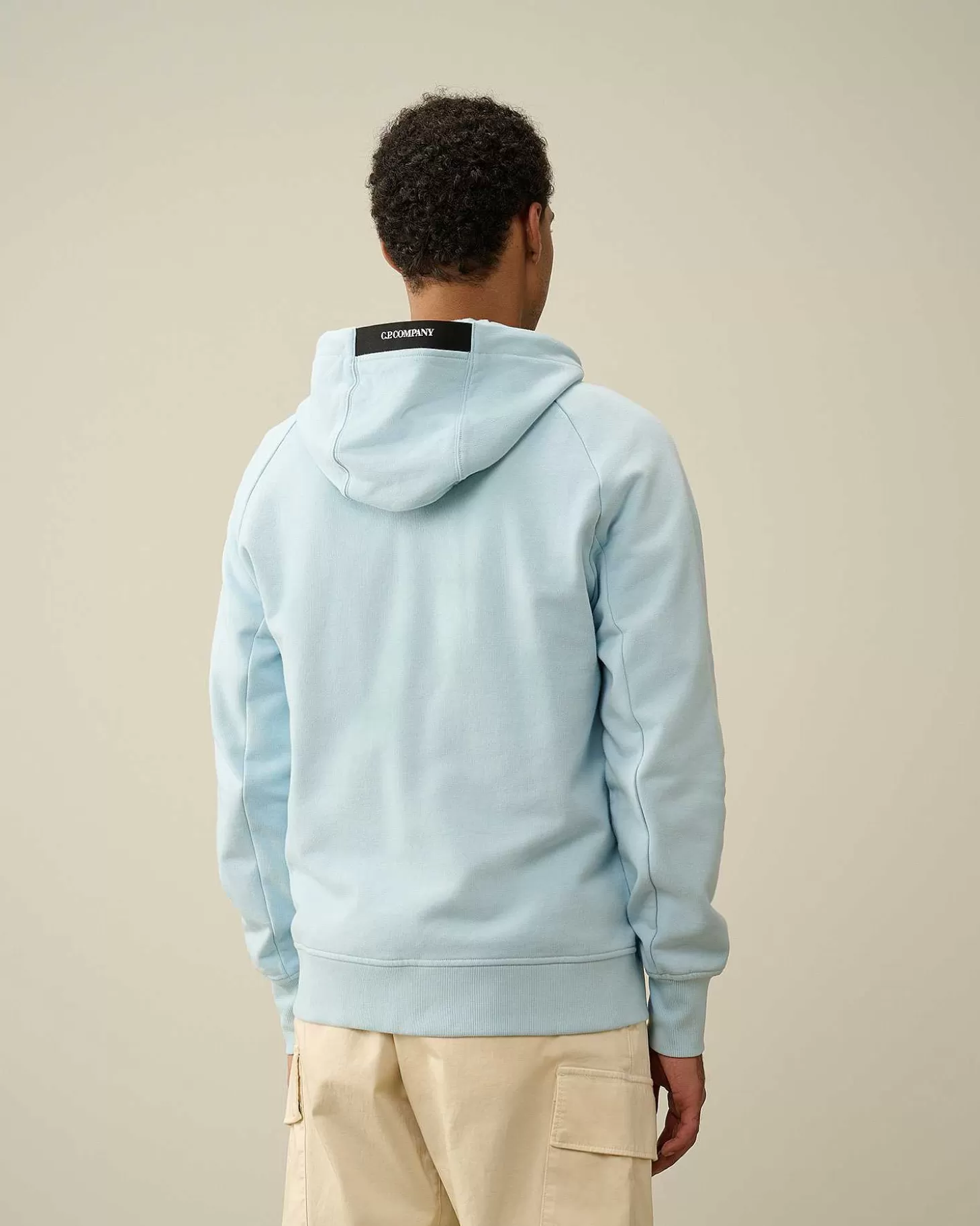 Homme C.P. Company Sweat-Shirts^Diagonal Raised Fleece Zipped Hoodie