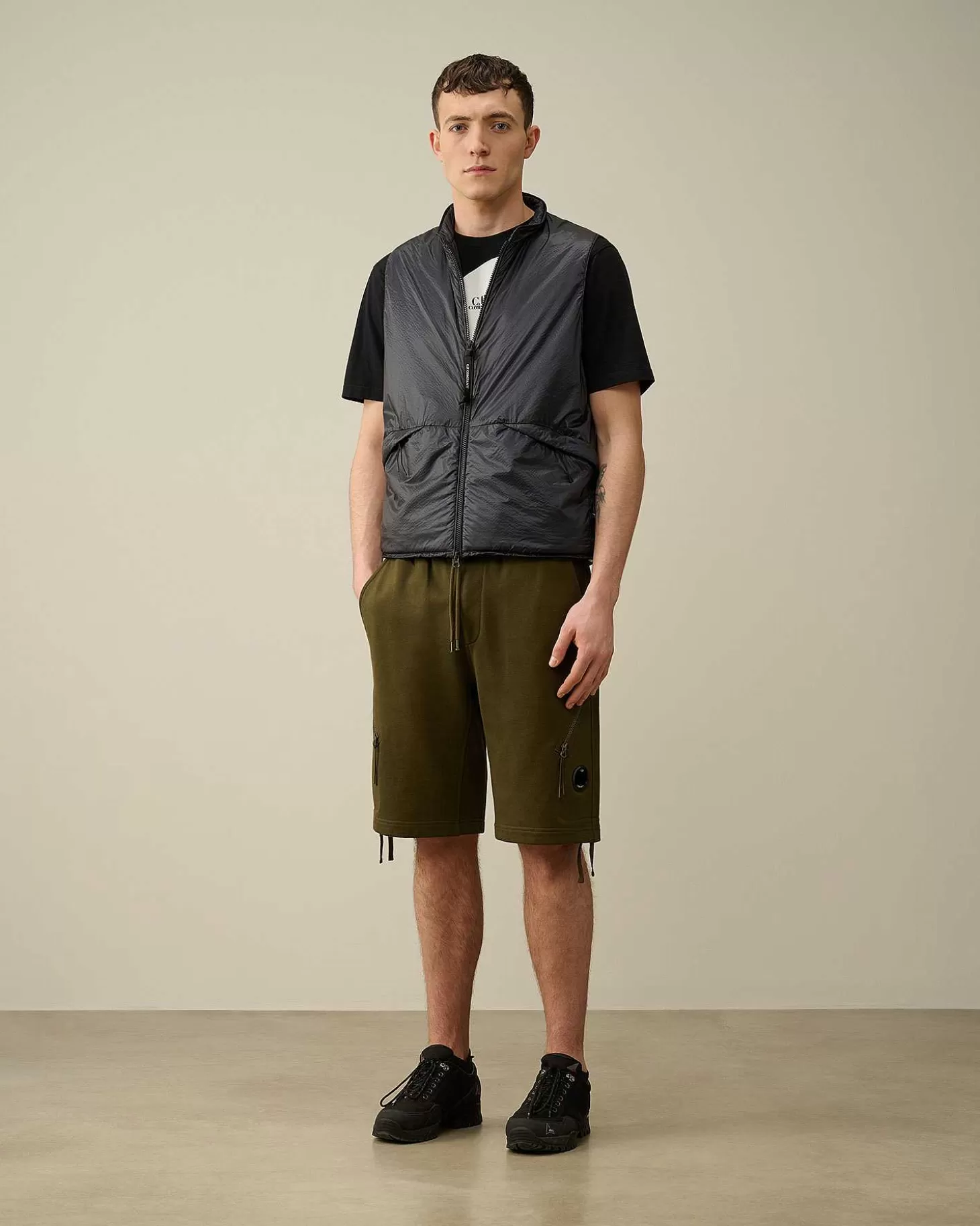 Homme C.P. Company Survêtements Et Shorts^Diagonal Raised Fleece Zipped Pocket Shorts