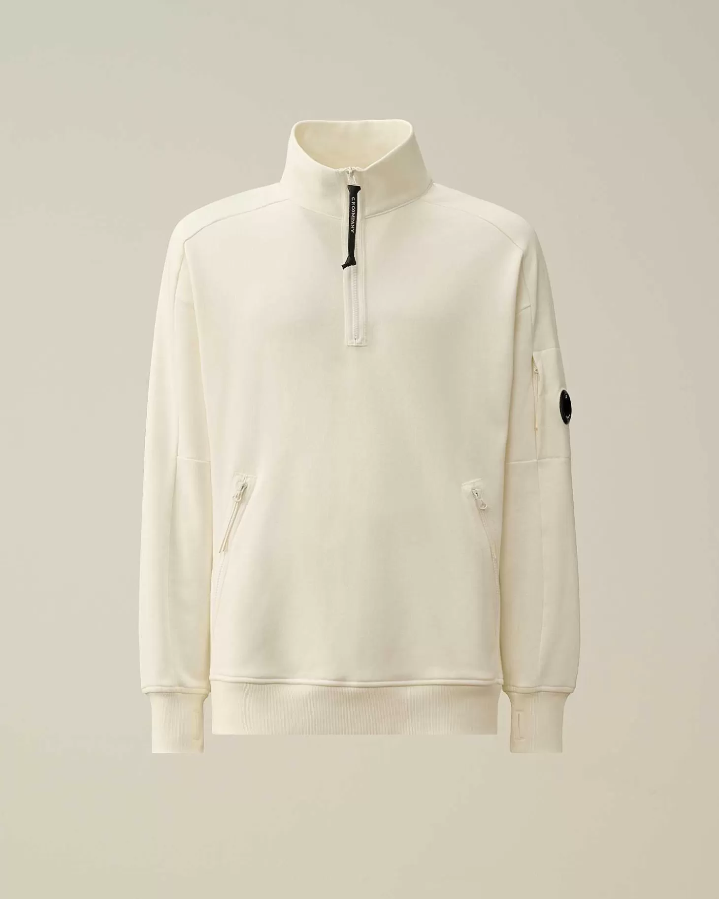 Homme C.P. Company Sweat-Shirts^Diagonal Raised Fleece Zipped Sweatshirt