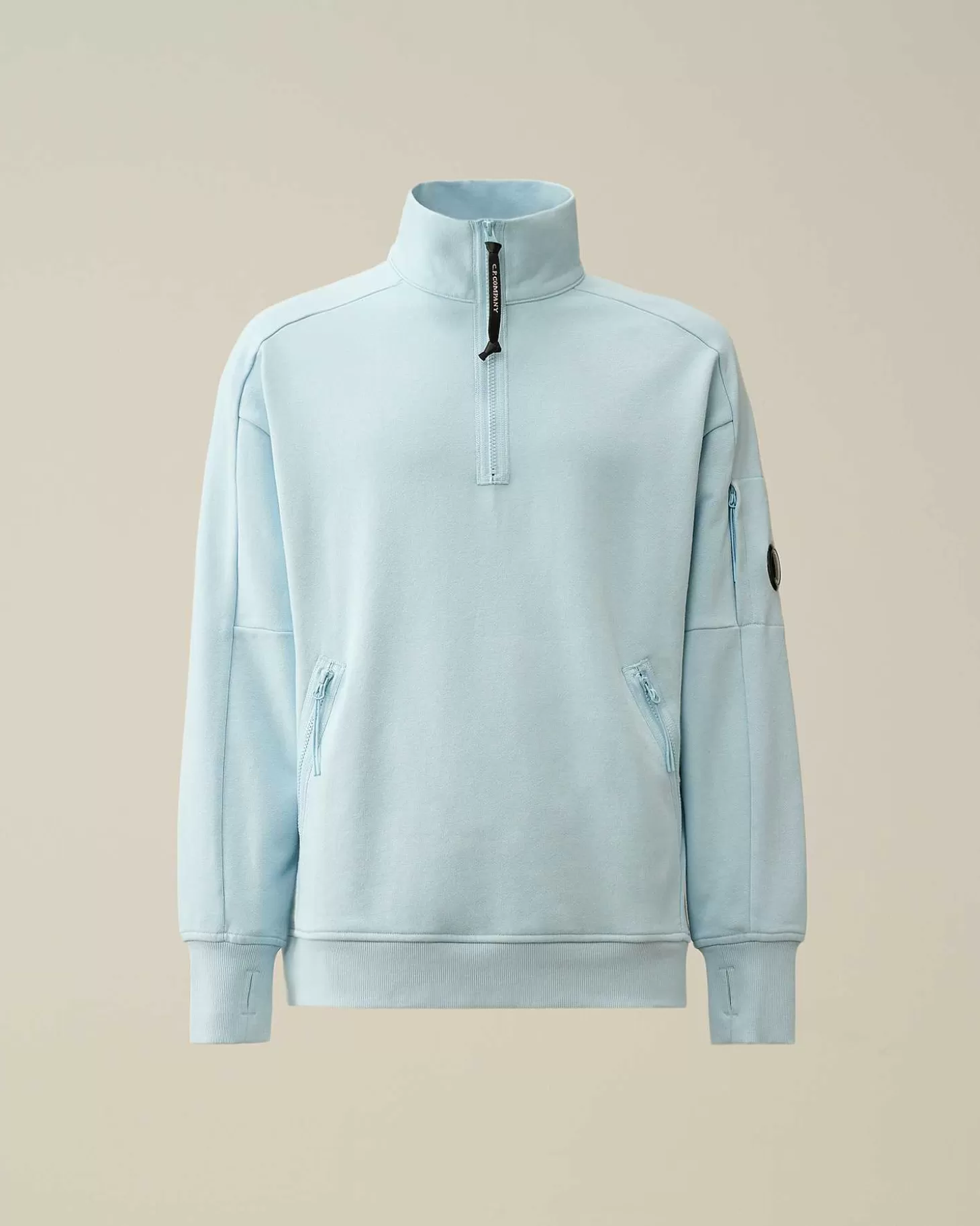 Homme C.P. Company Sweat-Shirts^Diagonal Raised Fleece Zipped Sweatshirt