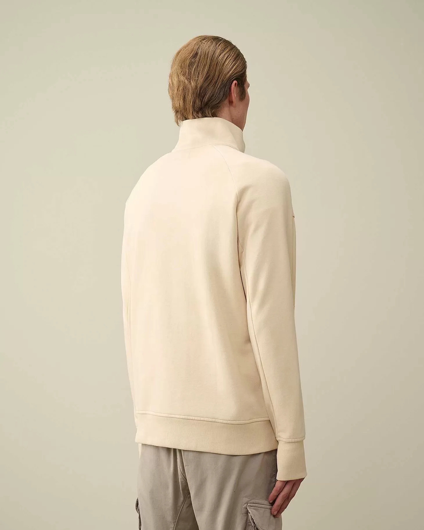 Homme C.P. Company Sweat-Shirts^Diagonal Raised Fleece Zipped Sweatshirt