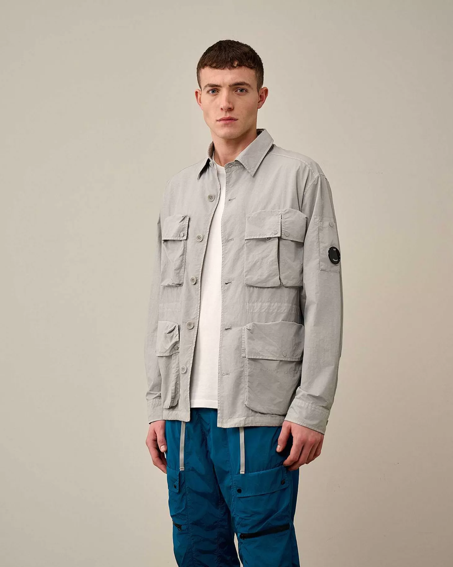 Homme C.P. Company Surchemises^Flatt Nylon Utility Overshirt