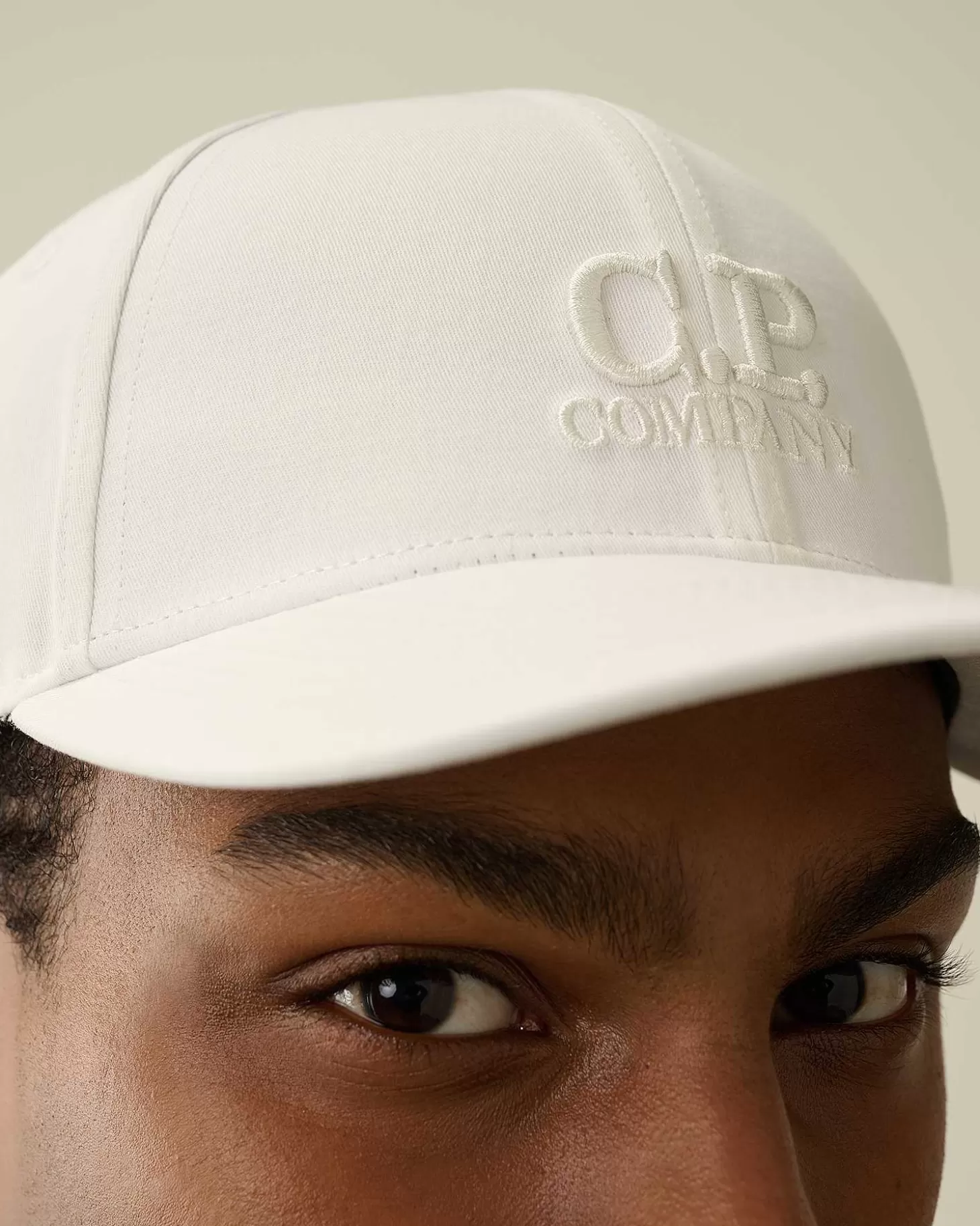 Homme C.P. Company Chapeaux^Gabardine Logo Cap