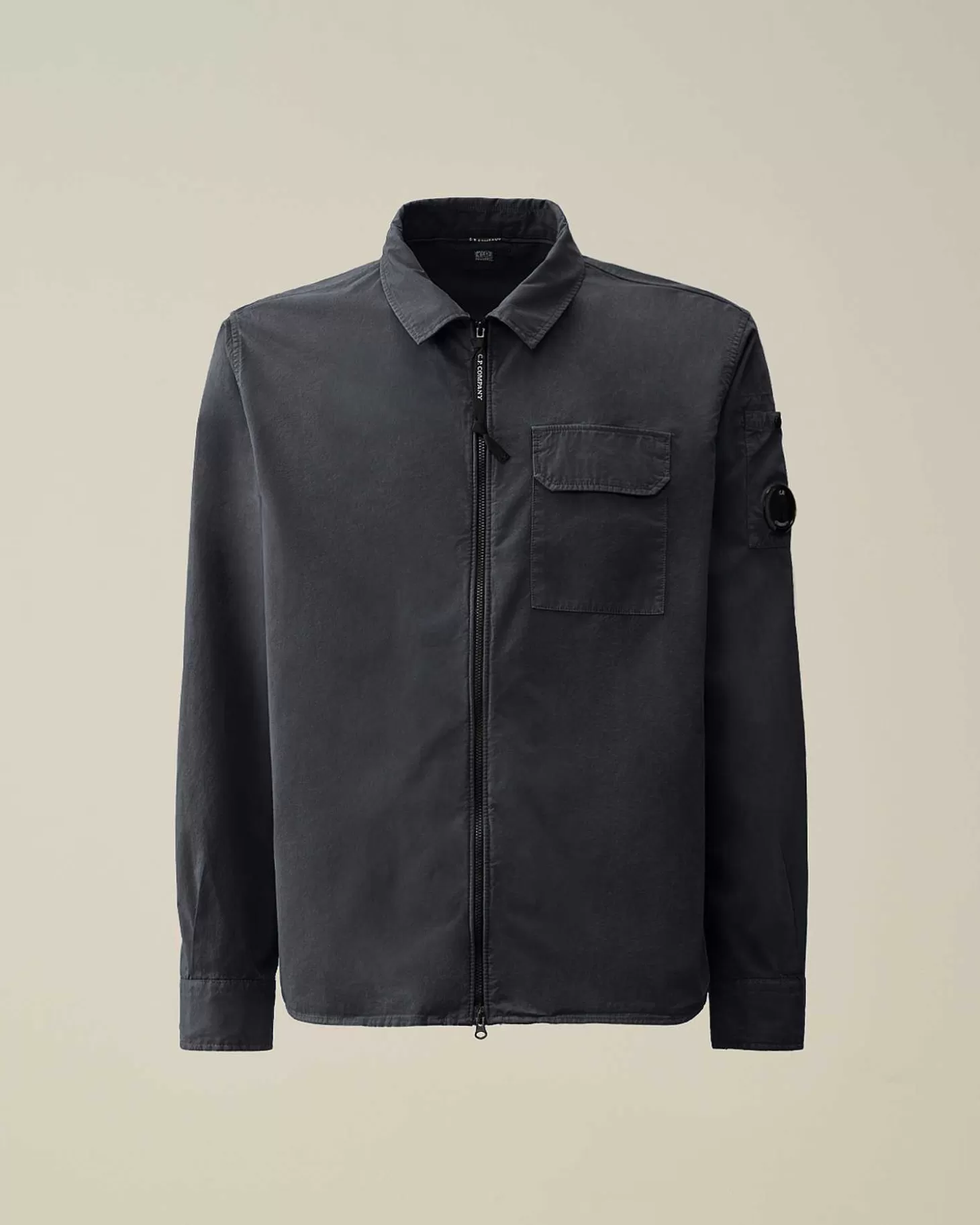 Homme C.P. Company Chemises^Gabardine Zipped Shirt