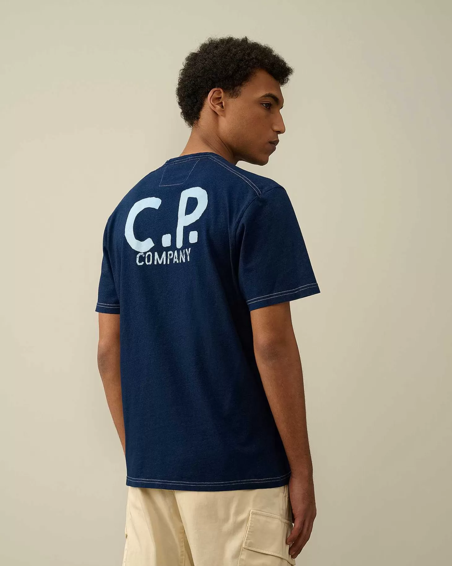 Homme C.P. Company T-Shirts Et Polos^Indigo Jersey T-Shirt