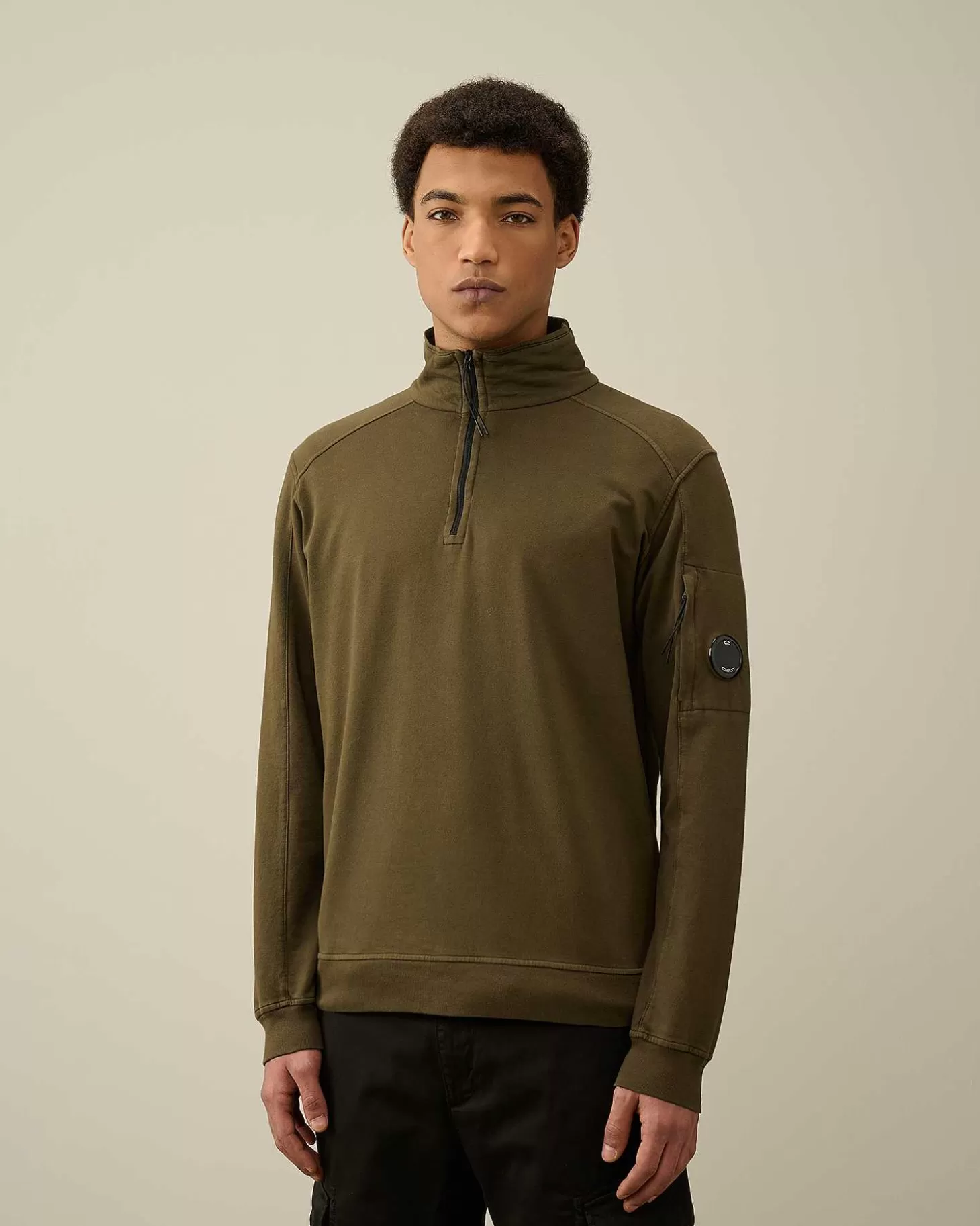 Homme C.P. Company Sweat-Shirts^Light Fleece Zipped Sweatshirt