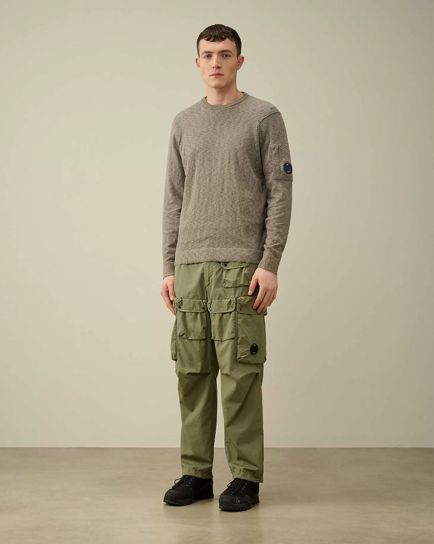 Homme C.P. Company Pulls^Melange Knitwear Jumper