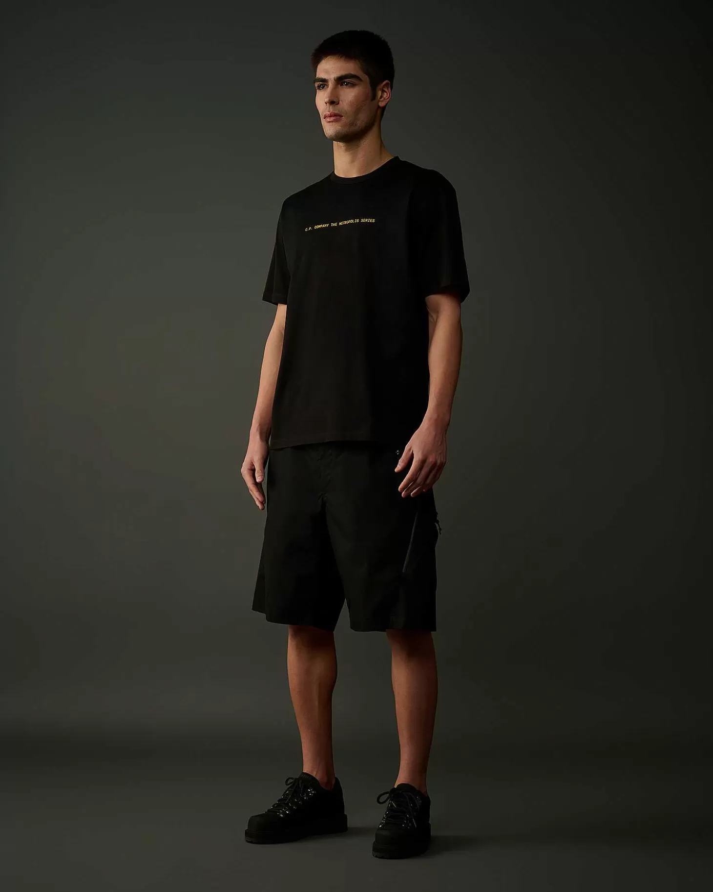 Homme C.P. Company Metropolis Series^Metropolis Series Mercerized Jersey Graphic Badge T-Shirt