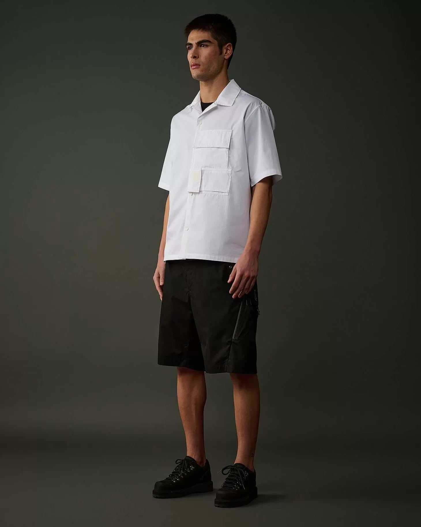 Homme C.P. Company Metropolis Series^Metropolis Series Short Sleeved Gabardine Shirt