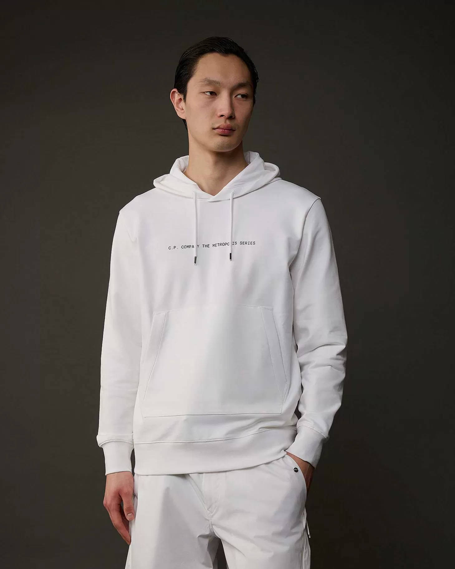 Homme C.P. Company Metropolis Series^Metropolis Series Stretch Fleece Graphic Hoodie