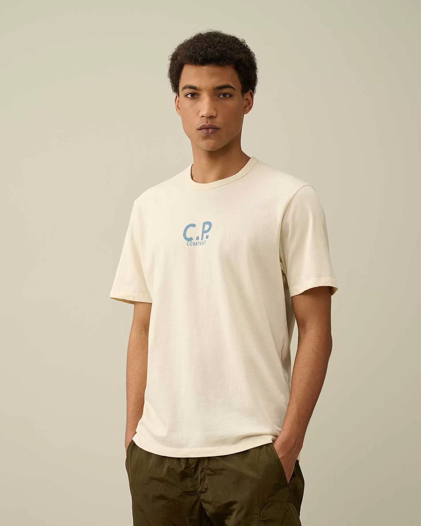 Homme C.P. Company T-Shirts Et Polos^Natural Jersey T-Shirt