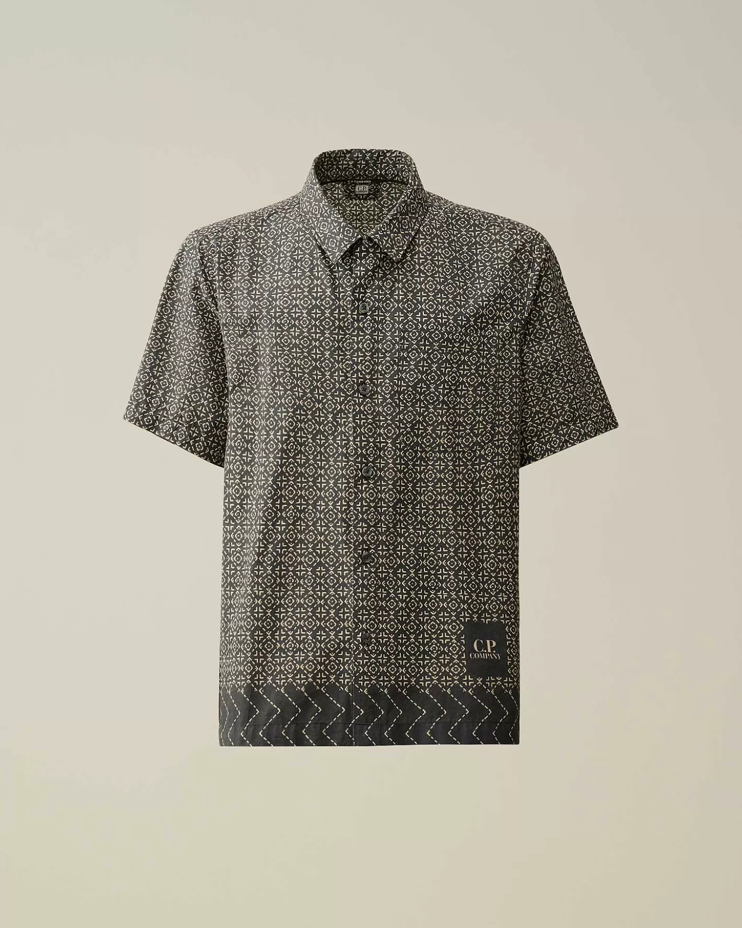 Homme C.P. Company Chemises^Popeline Baja Print Shirt