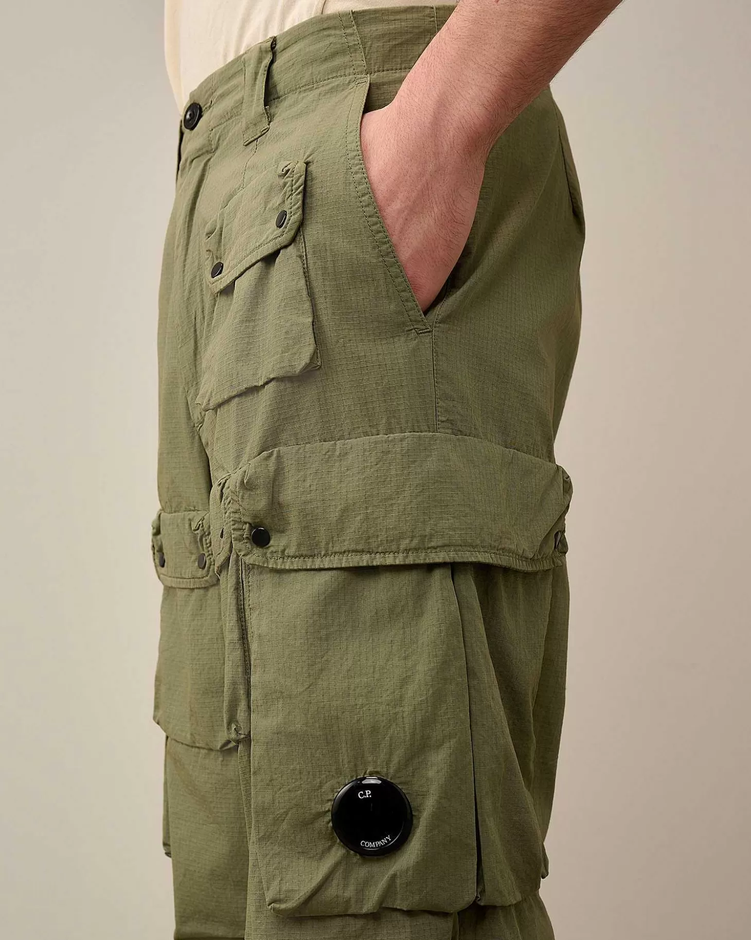 Homme C.P. Company Pantalons^Rip-Stop Loose Utility Cargo Pants