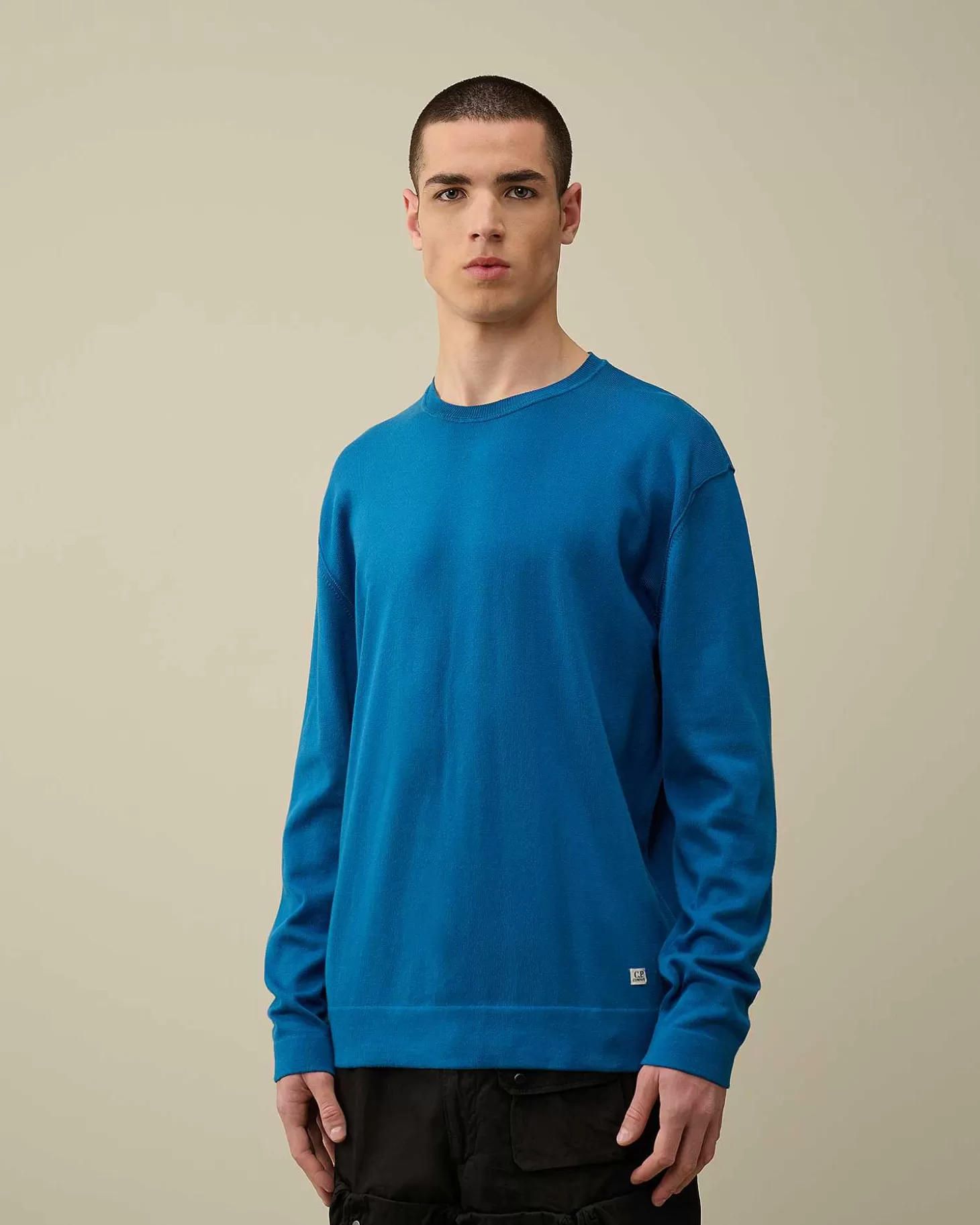 Homme C.P. Company Pulls^Sea Island Logo Knit