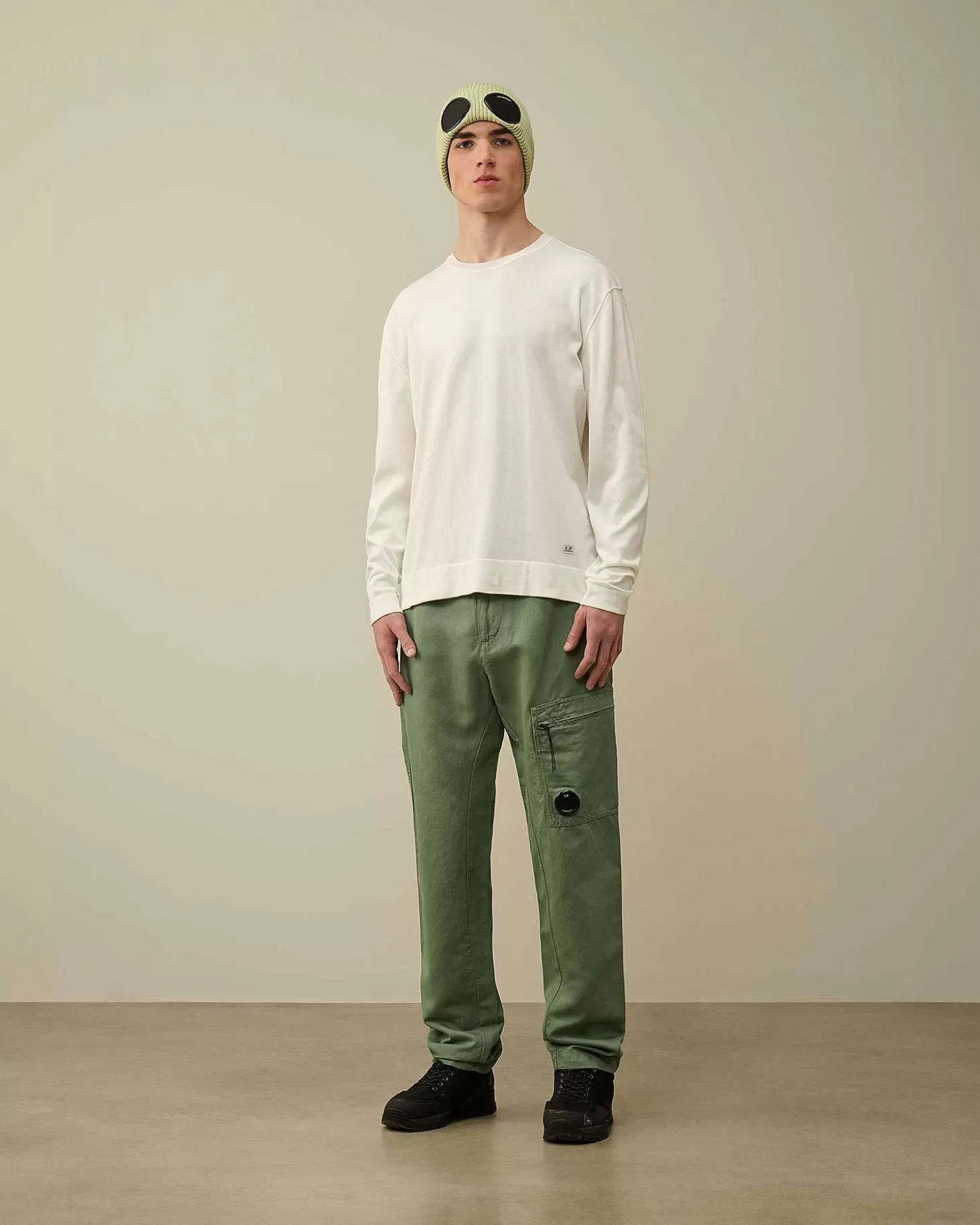 Homme C.P. Company Pulls^Sea Island Logo Knit