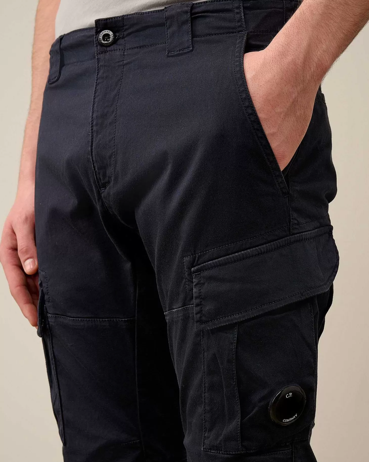 Homme C.P. Company Pantalons^Stretch Sateen Ergonomic Lens Cargo Pants