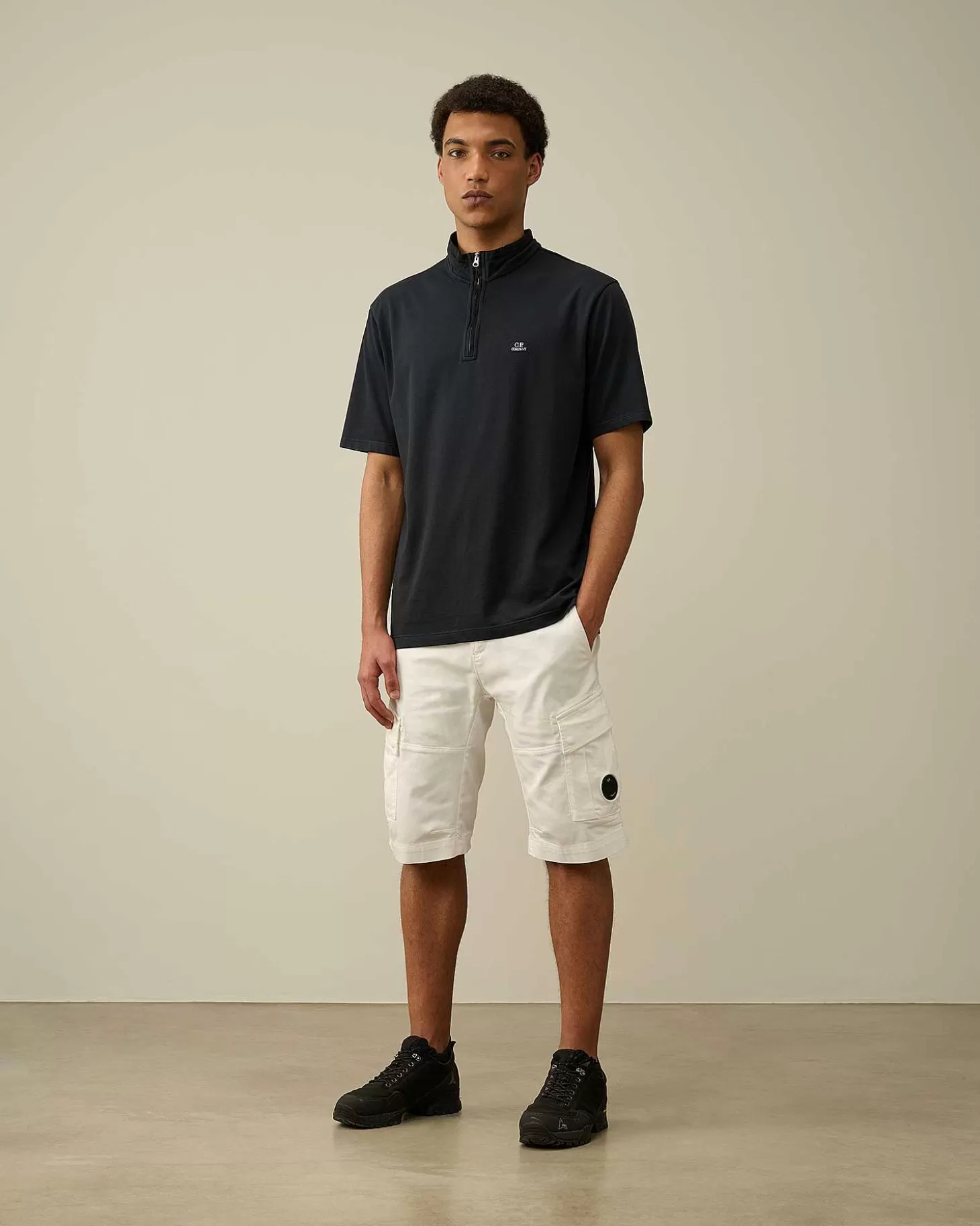 Homme C.P. Company T-Shirts Et Polos^Tacting Piquet Zipped Polo Shirt