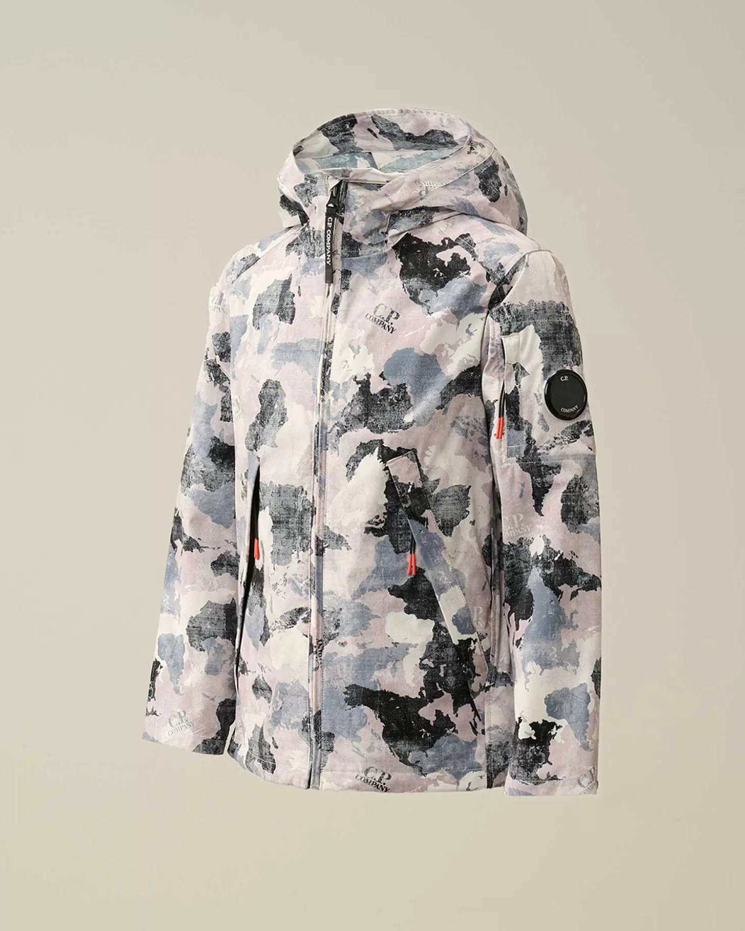 Kids C.P. Company Vêtements 10-14 Ans^U16 Pro-Tek Printed Hooded Jacket